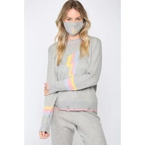 NWT Fate Distressed Sweater and Face Mask 2X